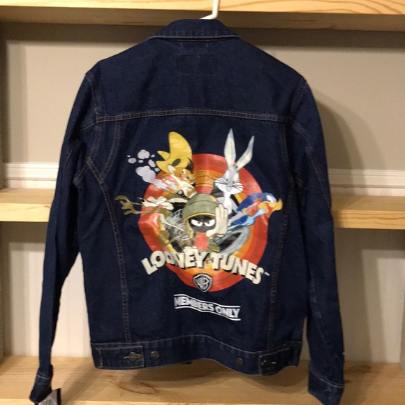 Members Only Denim Looney Tunes Jacket NWT - Picture 3 of 8